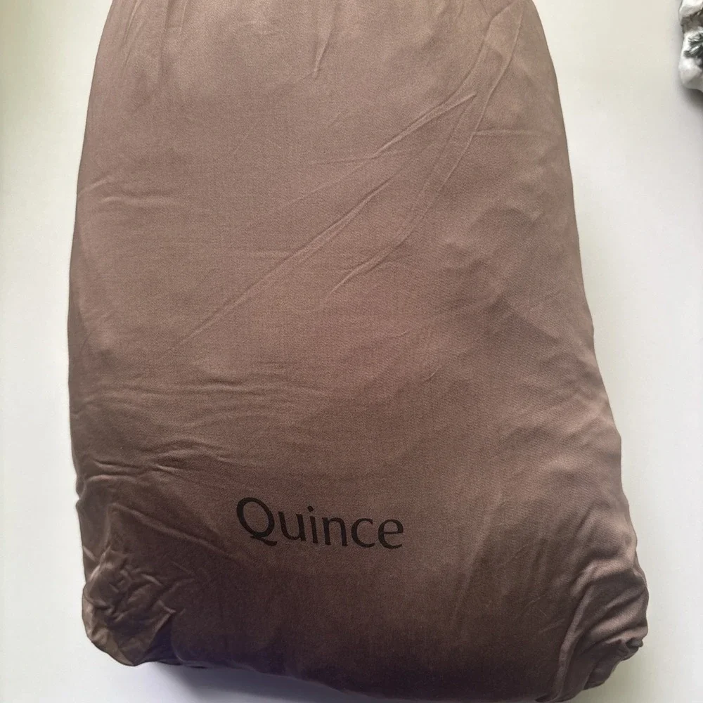 Quince Bamboo Sheet Set queen Walnut Cooling Viscose Top/Fitted Sheet Soft Luxur